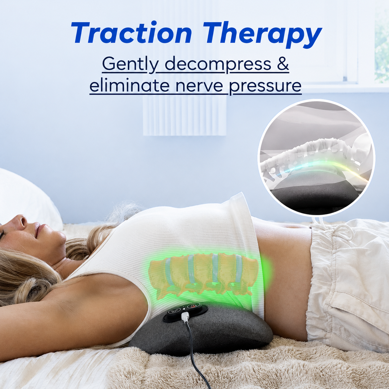 Electric Back Massager Pillow