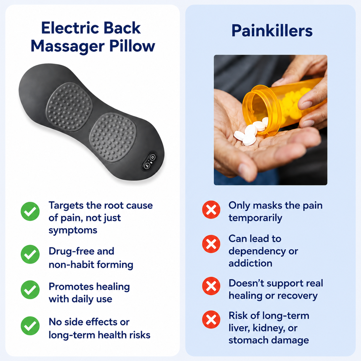 Electric Back Massager Pillow
