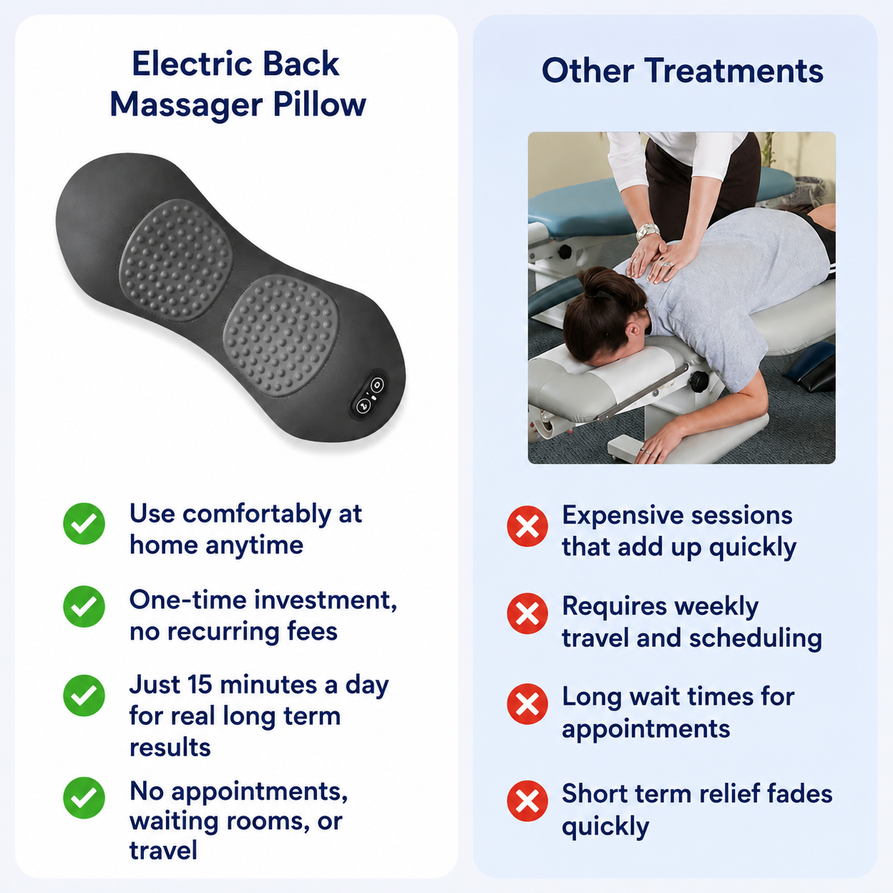 Electric Back Massager Pillow