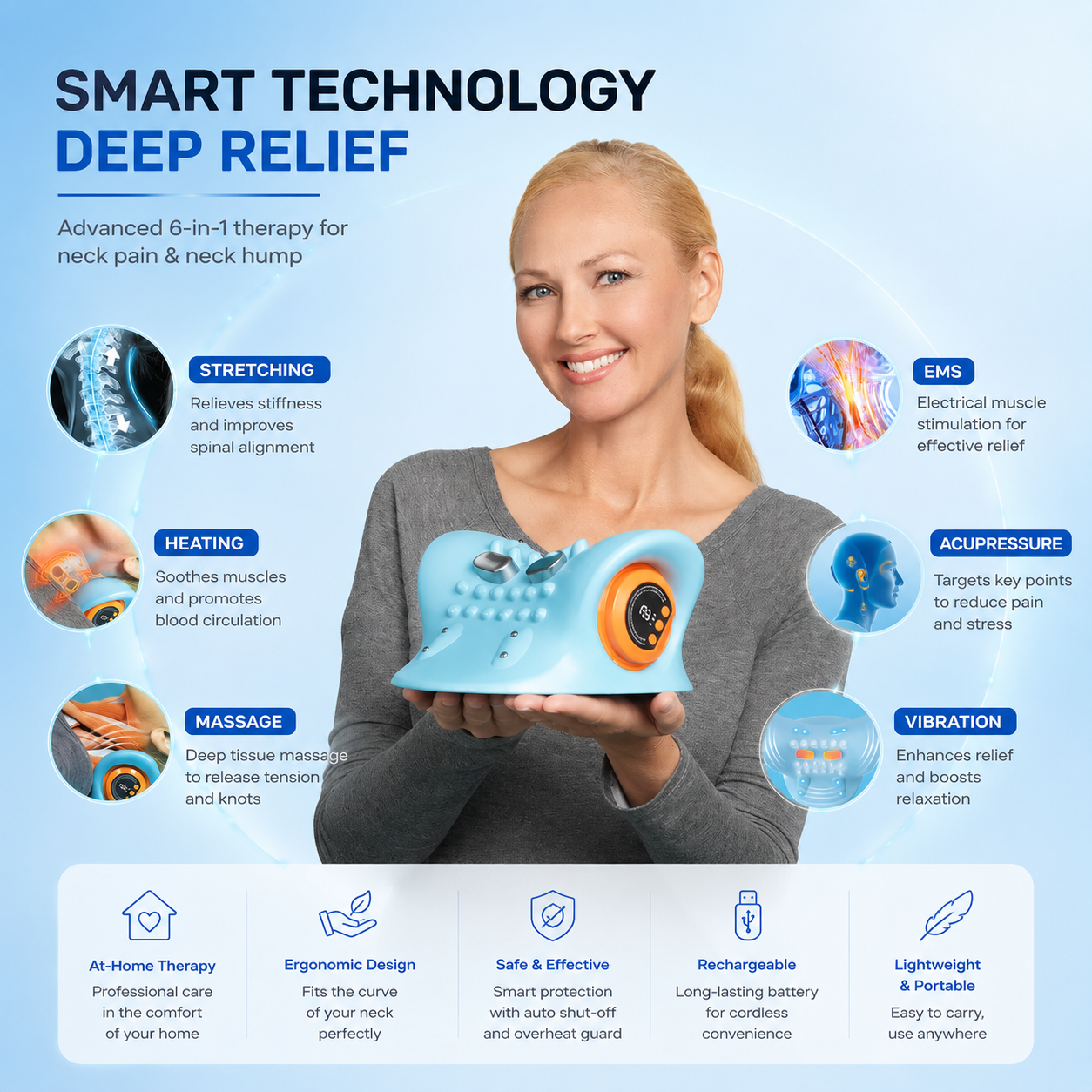 Electric Neck Massage Pillow