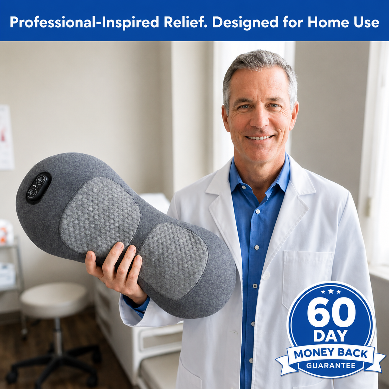 Electric Back Massager Pillow
