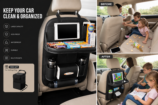 Leather Car Seat Organizer